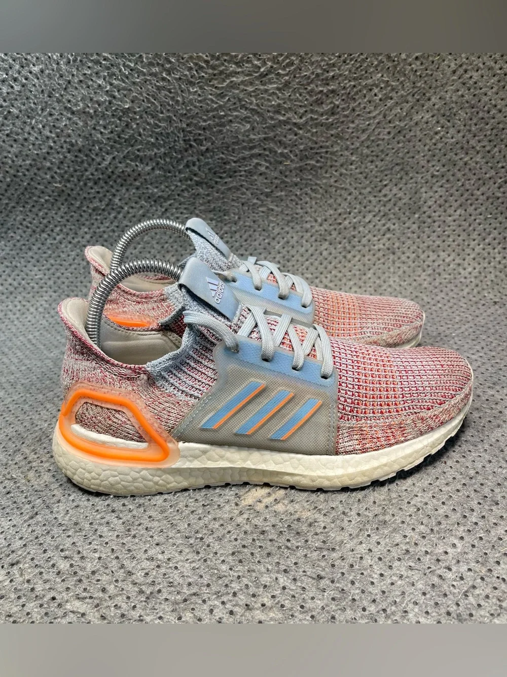 Adidas Ultraboost 19 Blue Coral Running Shoes Size 7 Womens